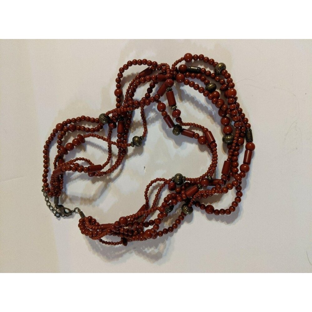 Premier Designs Jewelry IMPULSE 18"-21" Antique Brass Plated Beads Necklace